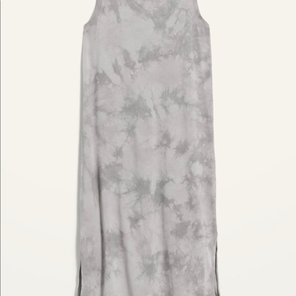 NWT Old Navy Sleeveless Tie-Dye Midi T-Shirt Shift Dress - Picture 3 of 15